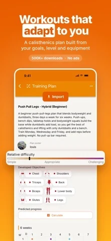 Calistree App Store screenshot 1; select to inspect full size