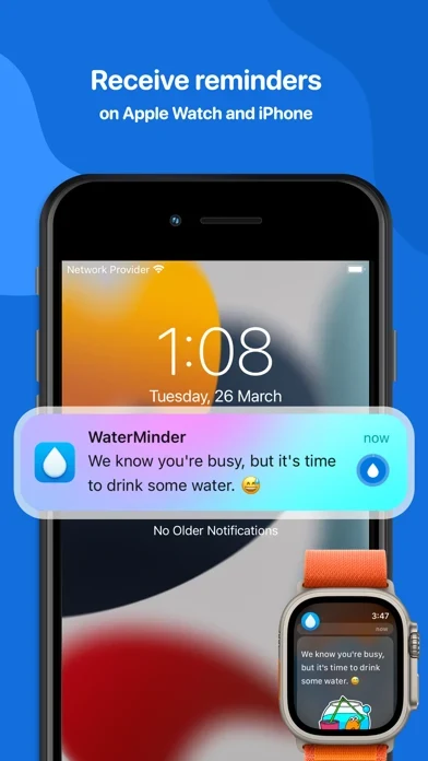 WaterMinder App Store screenshot 2