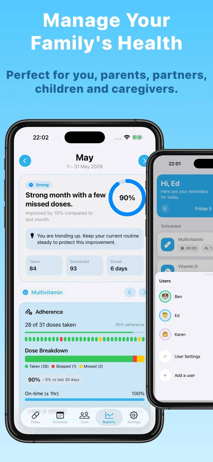 Tablets App medication app screenshot 2; full-size source artwork
