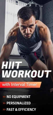 HIIT Workouts & Timer App Store screenshot 1; select to inspect full size