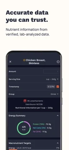 Cronometer App Store screenshot 4