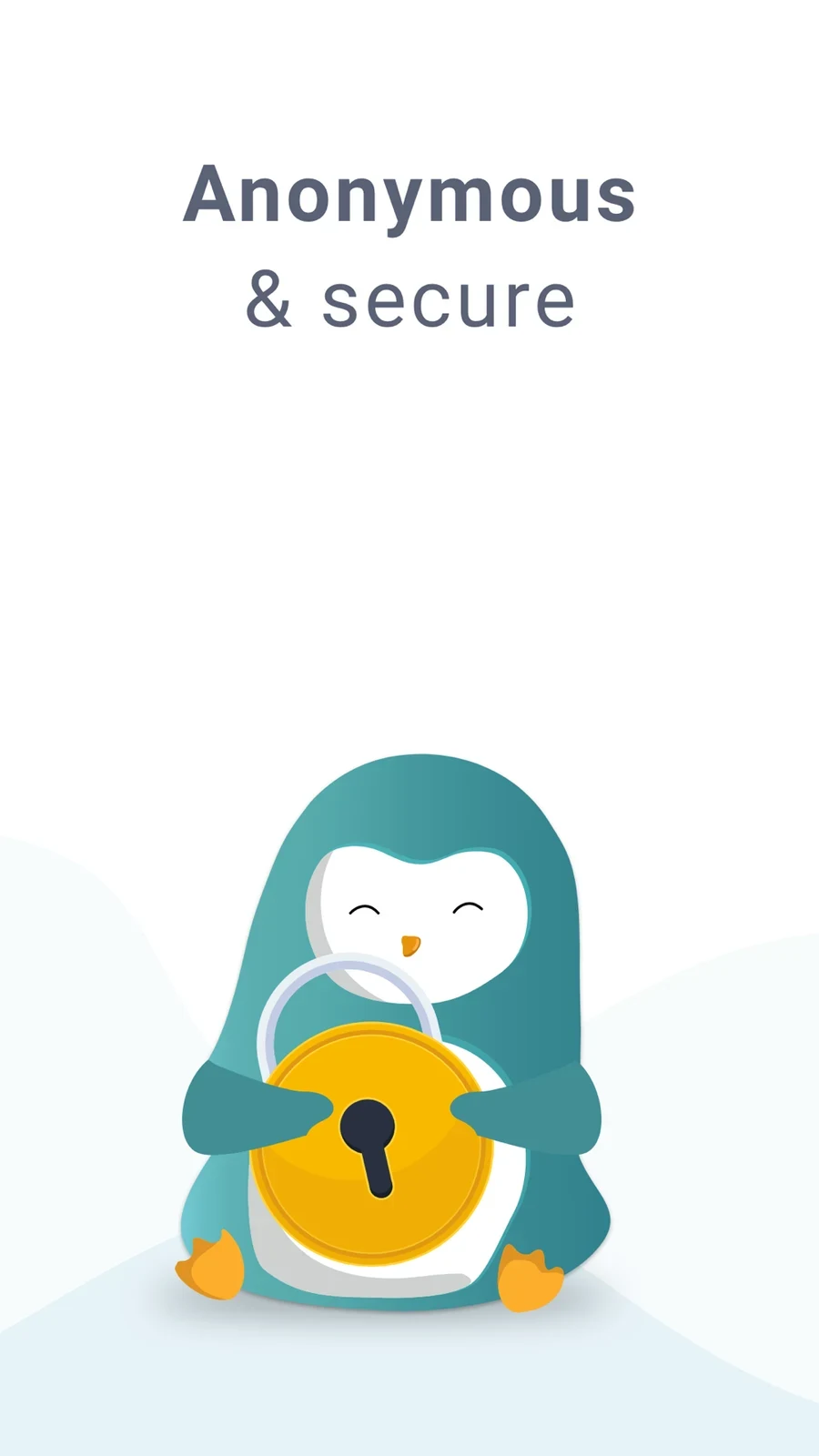 Wysa: lock illustration and privacy message