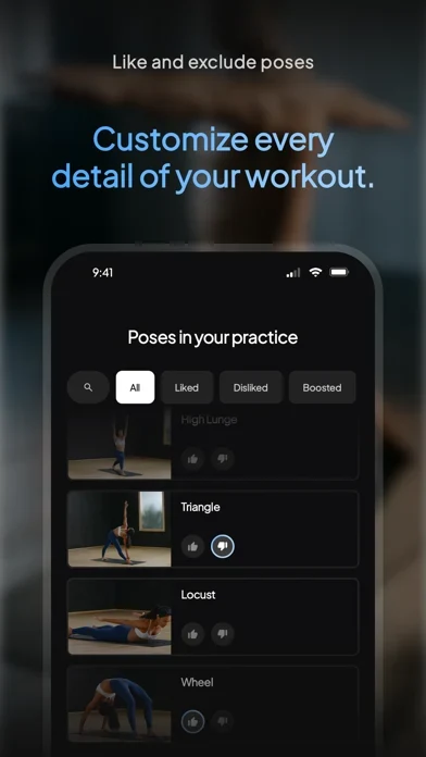 Yoga | Down Dog App Store screenshot 3; select to inspect full size