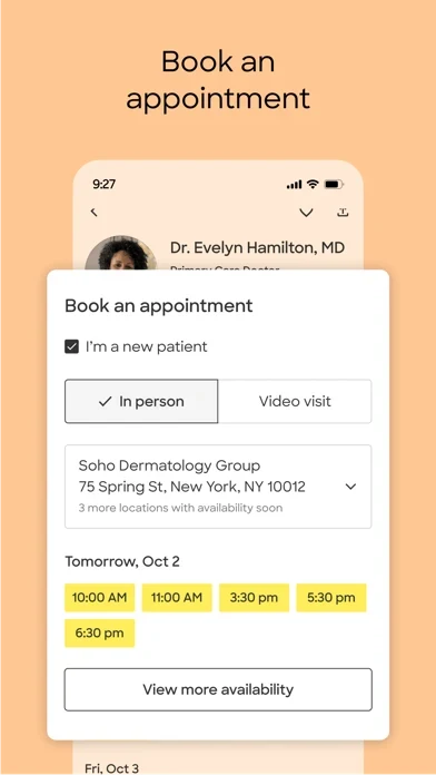 Zocdoc App Store screenshot 4