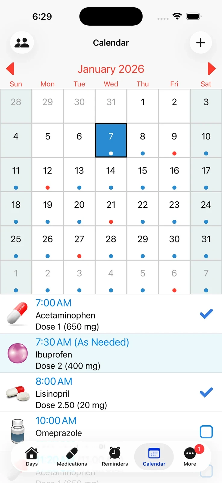 Pill Reminder — All in One medication app screenshot 3; full-size source artwork