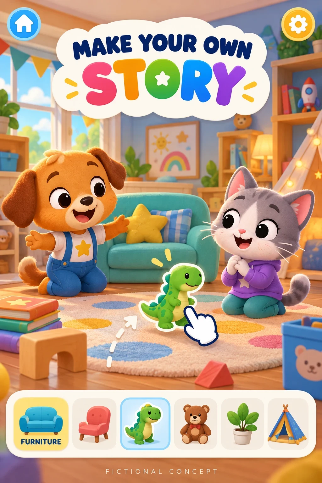 Fictional story-play concept