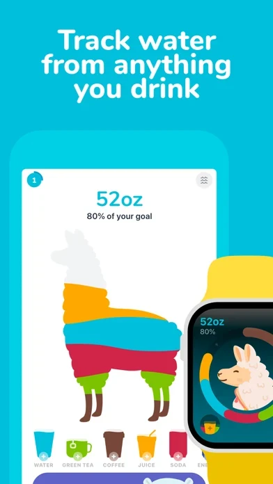 Waterllama App Store screenshot 3