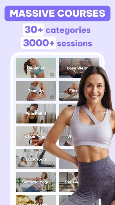 Daily Yoga App Store screenshot 2; select to inspect full size