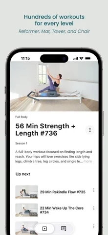 Saran Pilates App Store screenshot 3; select to inspect full size