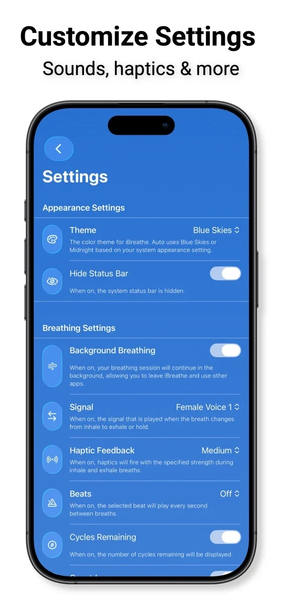 iBreathe App Store screenshot 4