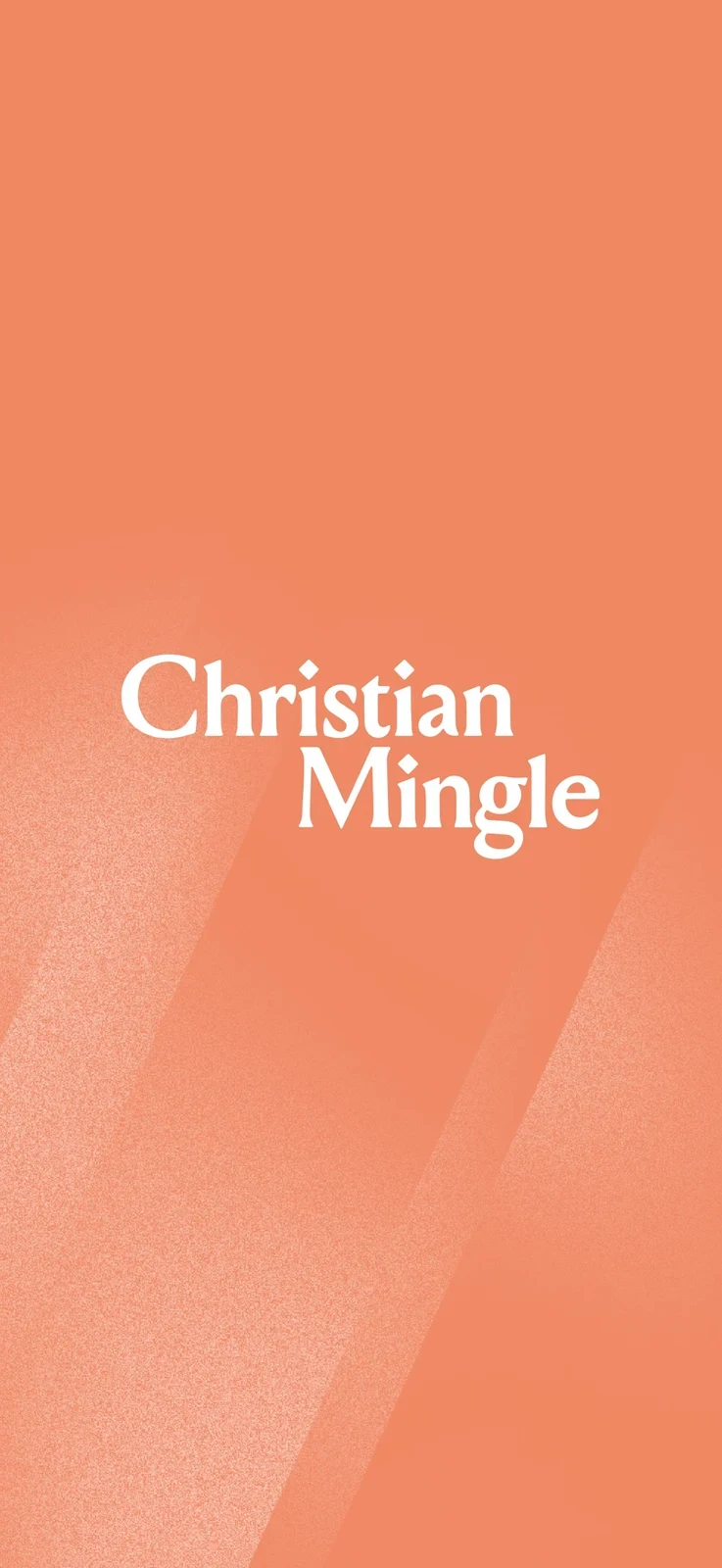 Christian Mingle - Dating App, panel 1: A brand-only introduction.