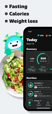 Yazio App Store screenshot 1