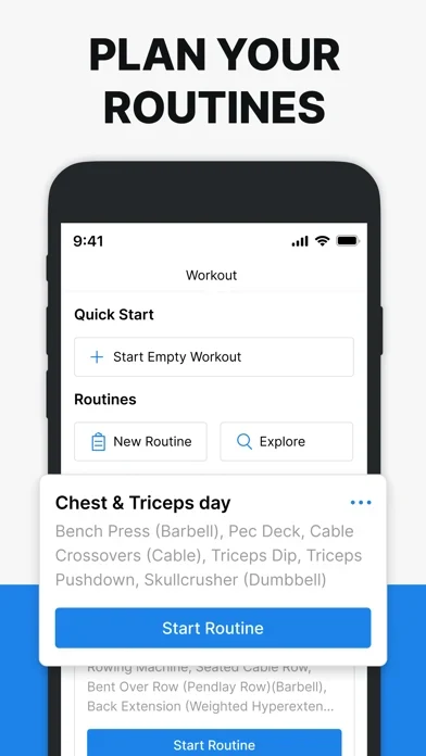 Hevy App Store screenshot 4; select to inspect full size