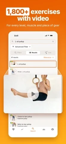 Calistree App Store screenshot 2; select to inspect full size
