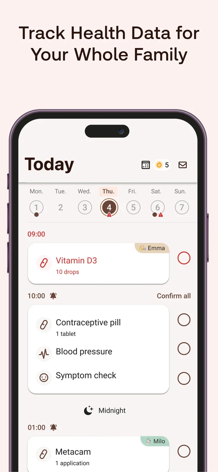 MyTherapy medication app screenshot 2; full-size source artwork