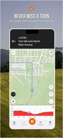 Ride with GPS App Store screenshot 2; select to inspect full size