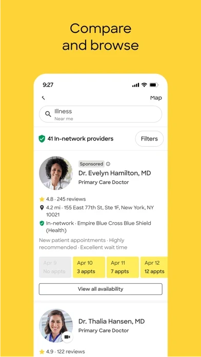 Zocdoc App Store screenshot 2