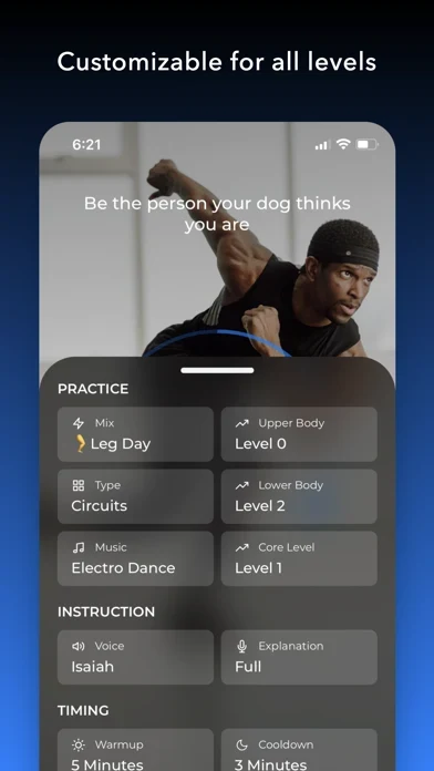 HIIT Down Dog App Store screenshot 4; select to inspect full size