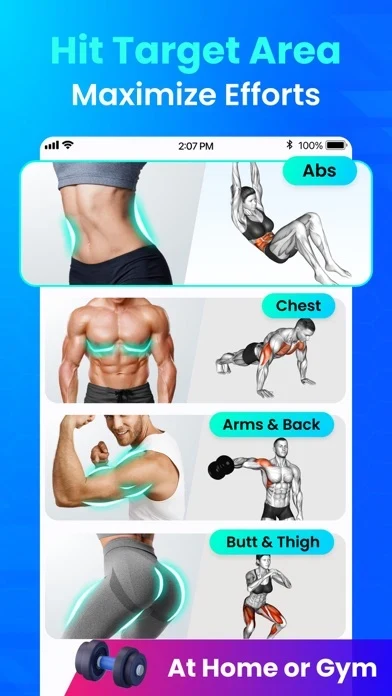 Home Workout App Store screenshot 3; select to inspect full size