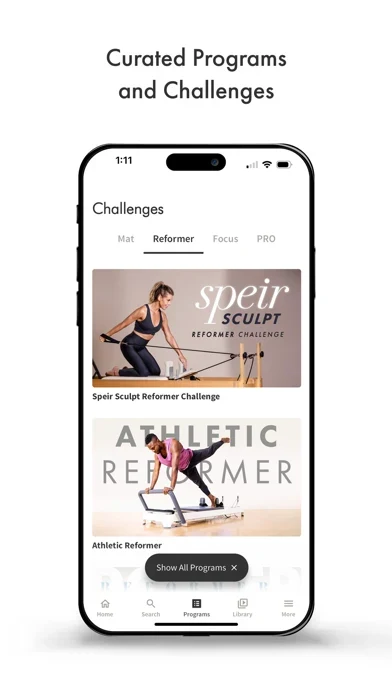 Pilates Anytime App Store screenshot 4; select to inspect full size