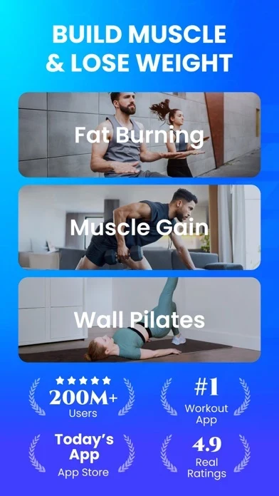 Home Workout App Store screenshot 1; select to inspect full size