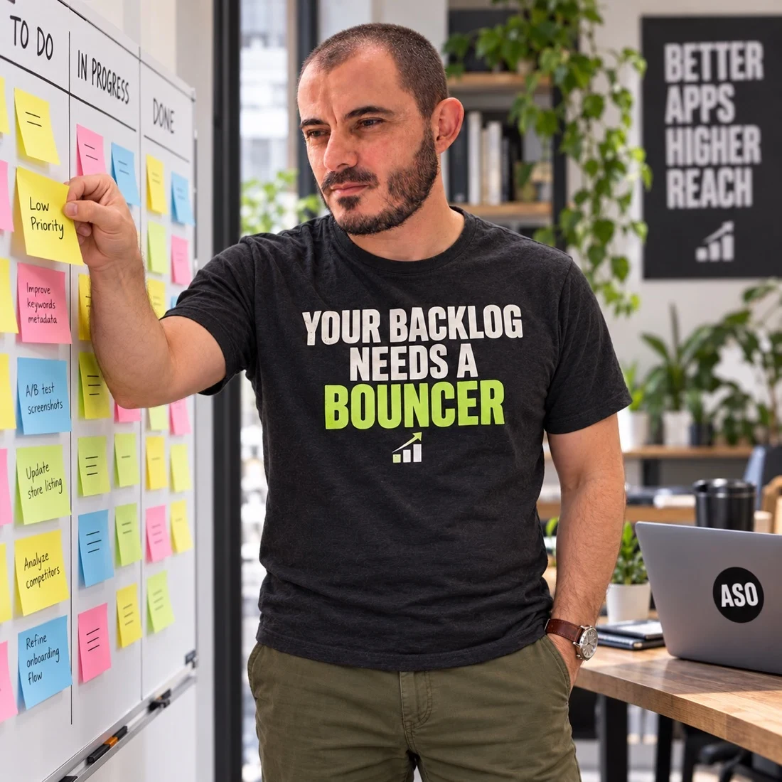 Gabriel prioritising an ASO work backlog