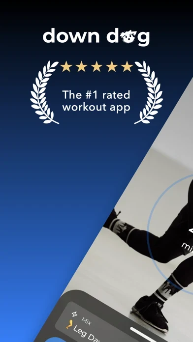 HIIT Down Dog App Store screenshot 1; select to inspect full size