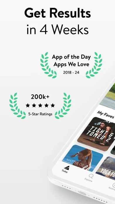 Asana Rebel App Store screenshot 1; select to inspect full size