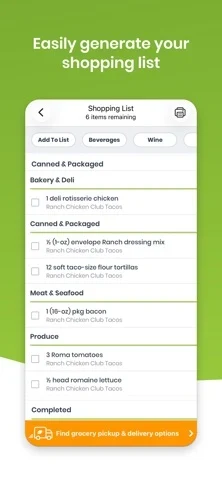 eMeals App Store screenshot 4