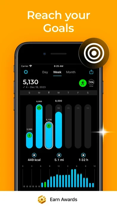 StepsApp App Store screenshot 4; select to inspect full size