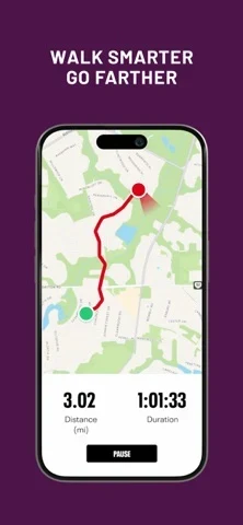 Map My Walk App Store screenshot 1; select to inspect full size