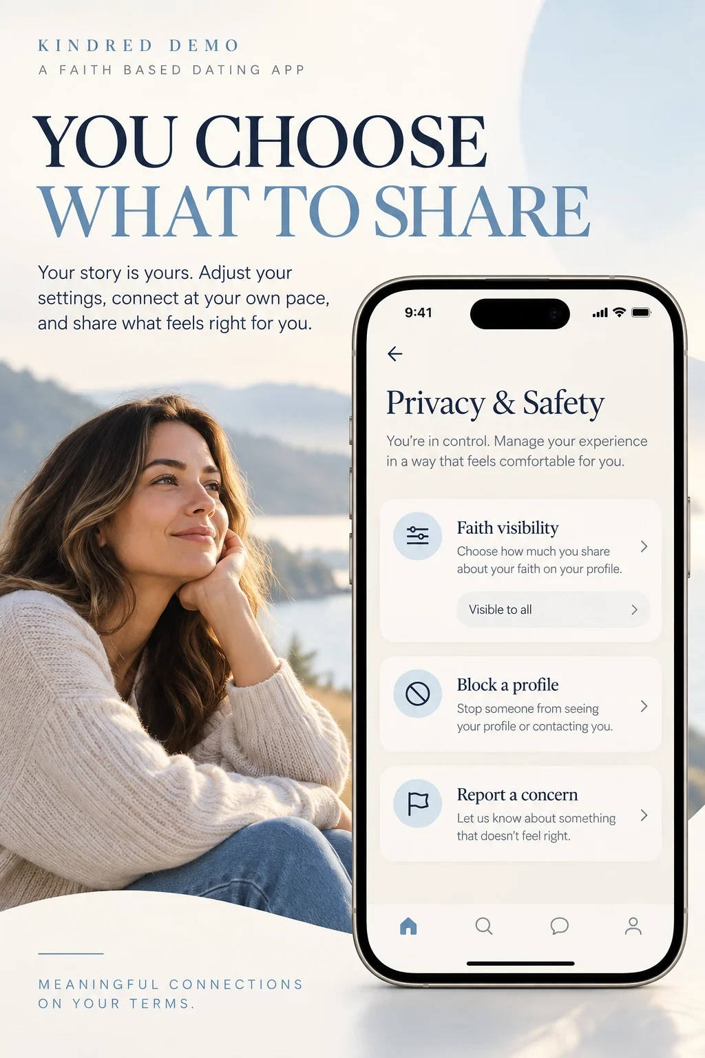 Fictional visibility, location and report controls