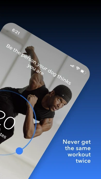 HIIT Down Dog App Store screenshot 2; select to inspect full size