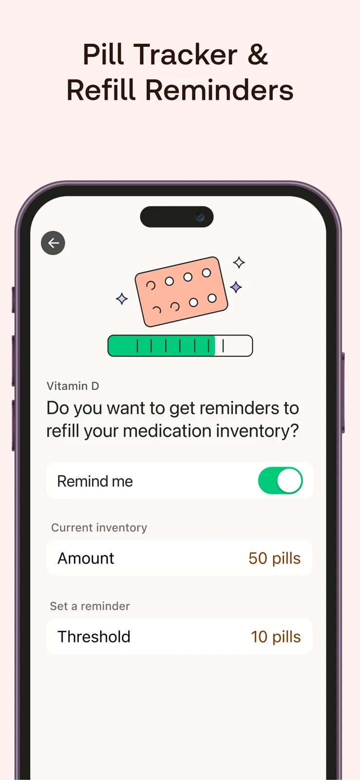 MyTherapy medication app screenshot 3; full-size source artwork