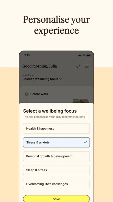 Unmind App Store screenshot 3