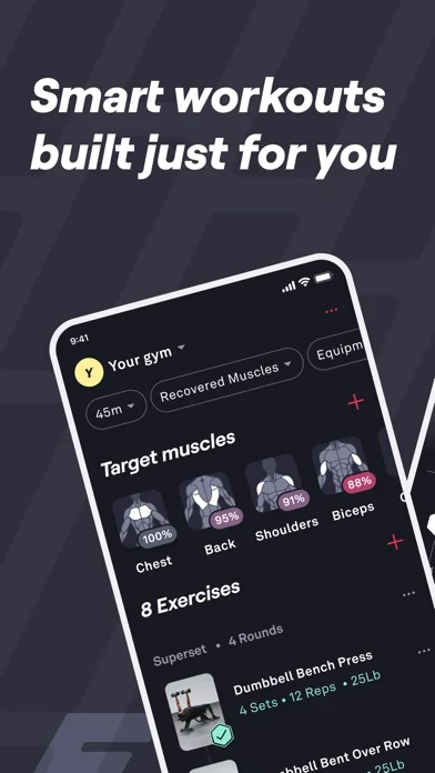 Fitbod App Store screenshot 1; select to inspect full size