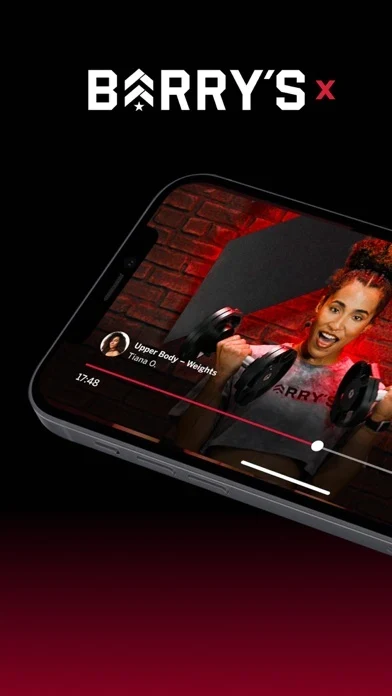 Barry's X App Store screenshot 1; select to inspect full size