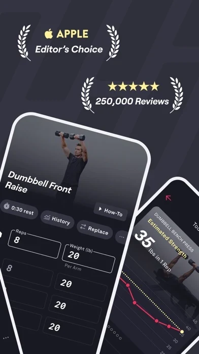 Fitbod App Store screenshot 2; select to inspect full size