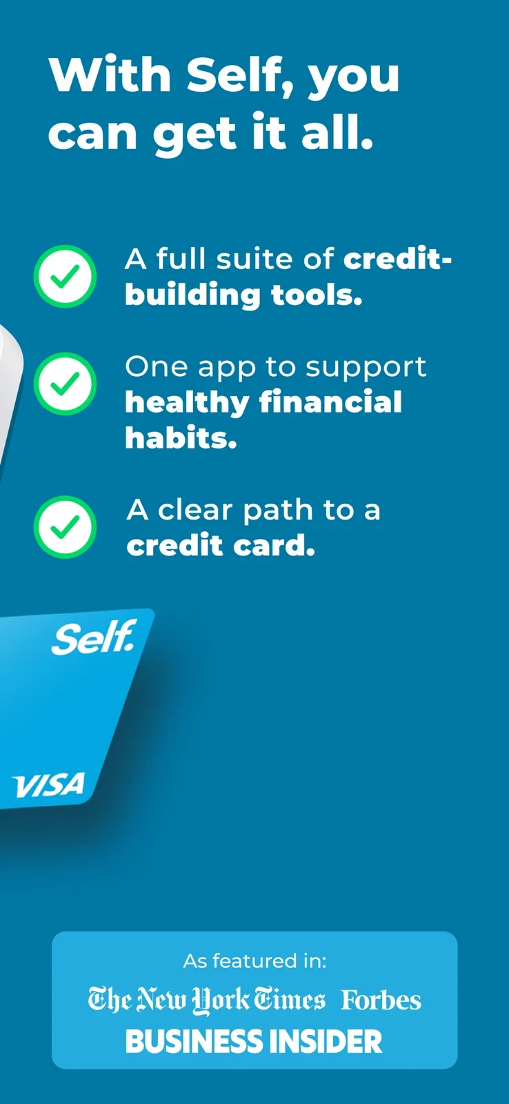 Self, panel 2: A benefit list and media mentions explain the broader toolkit.
